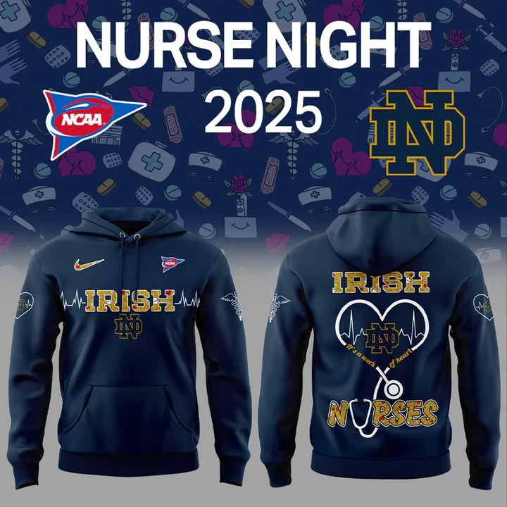 Notre Dame Football NURSES NIGHT 2025 Hoodie