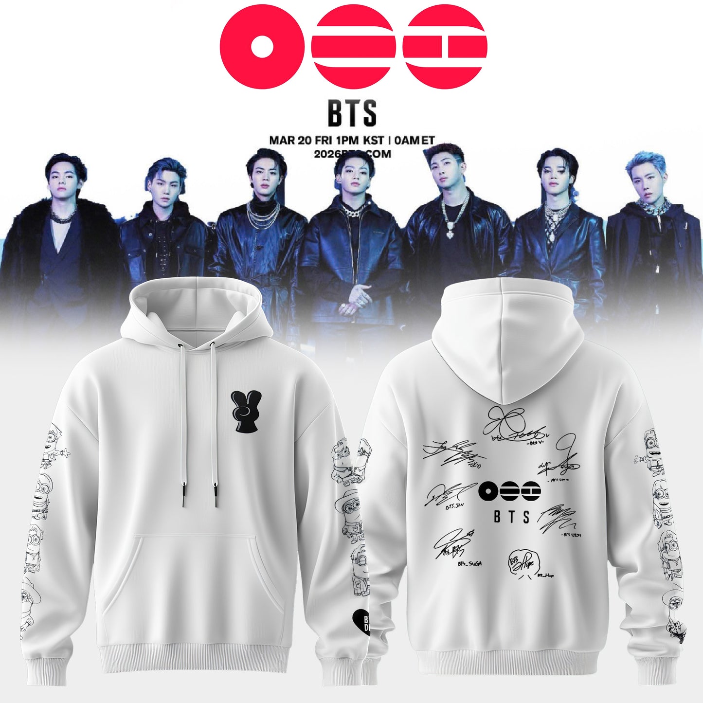 ..BTS The 5th Album Release Limited Edition Signature – Hoodie