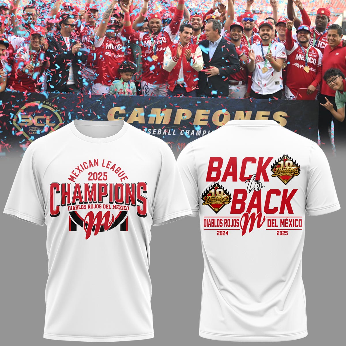 Diablos Rojos del México Campeon Tshirt