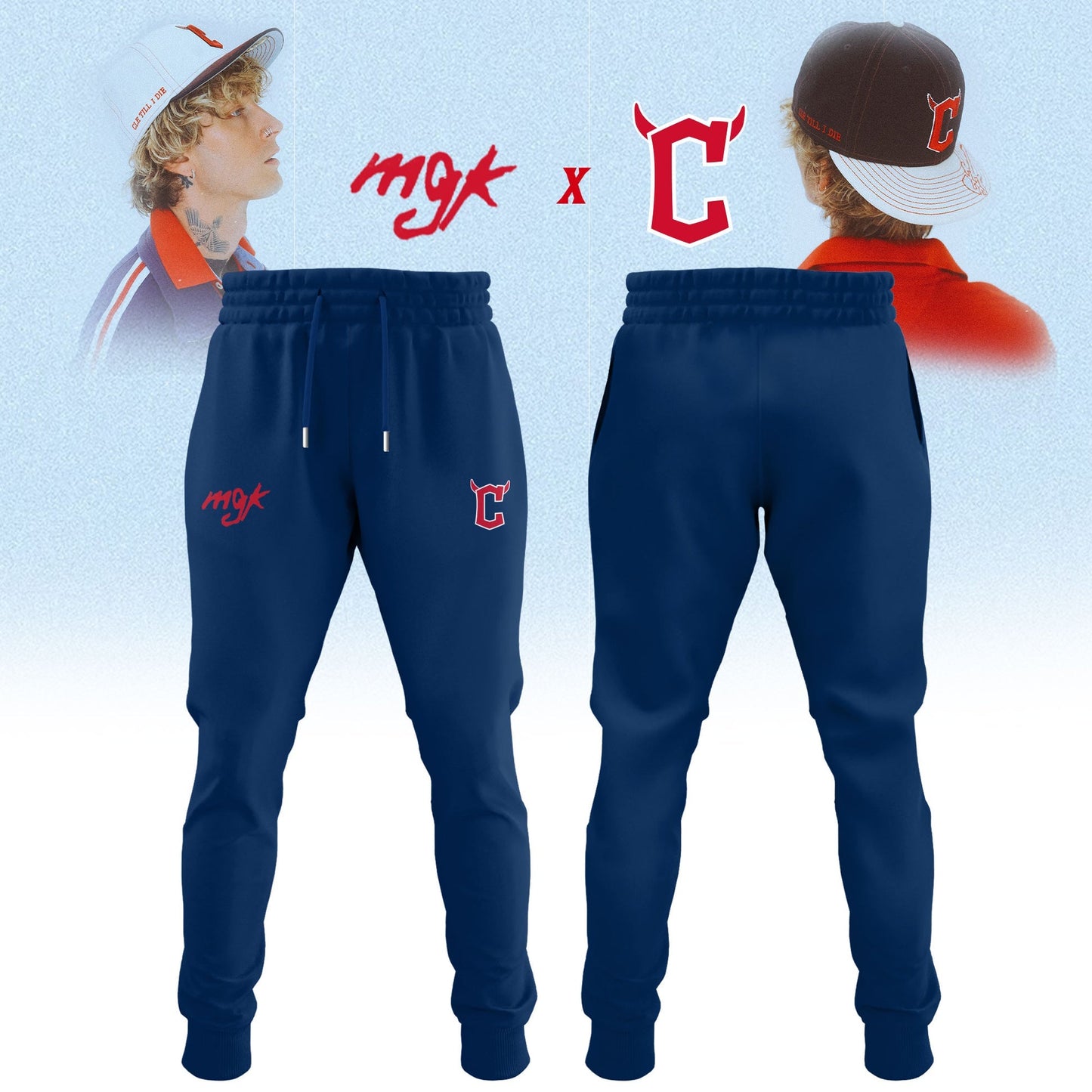 Cleveland Guardians x Mgk 2025 Limited Tshirt Navy