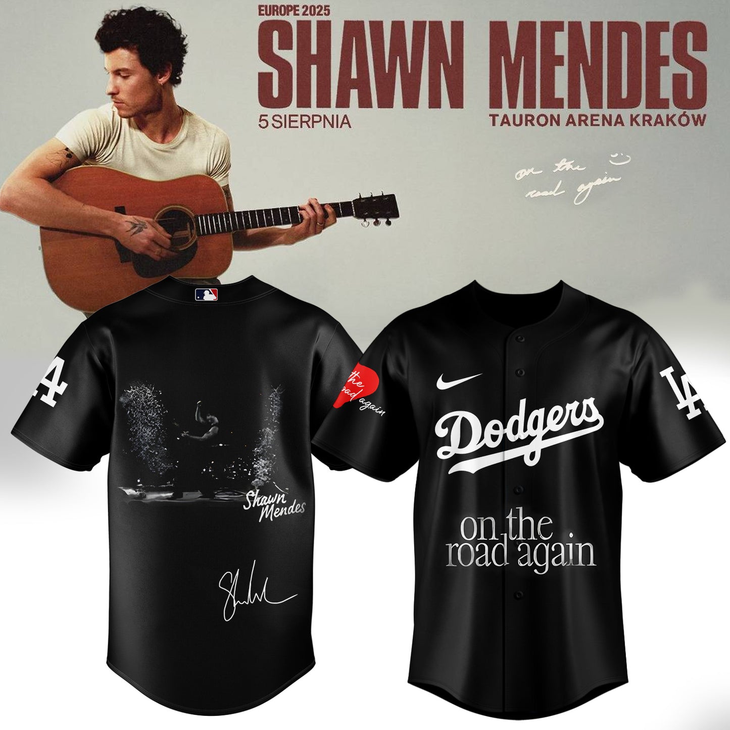 LA Dodgers _ Shawn Mendes “On The Road Again” Jersey