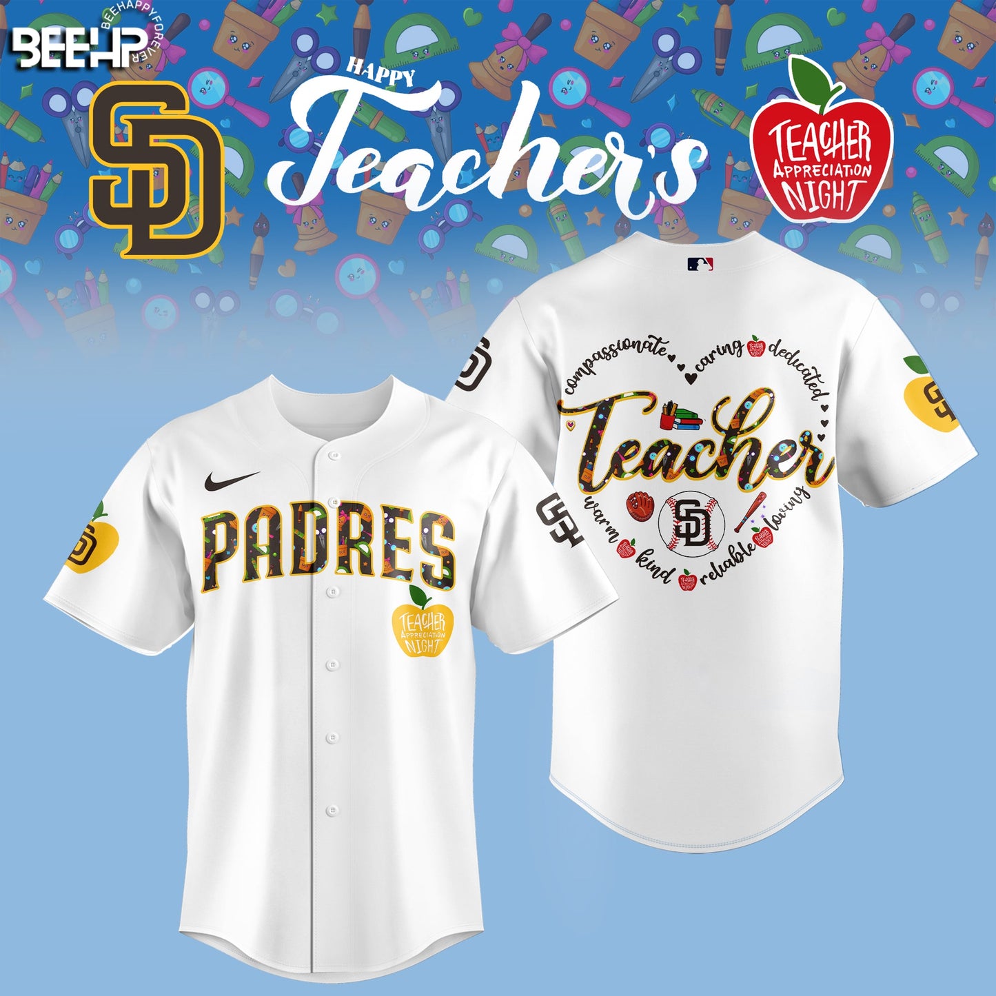 San Diego Padres TEACHER APPRECIATION NIGHT Editions Limited 2025 Hoodie