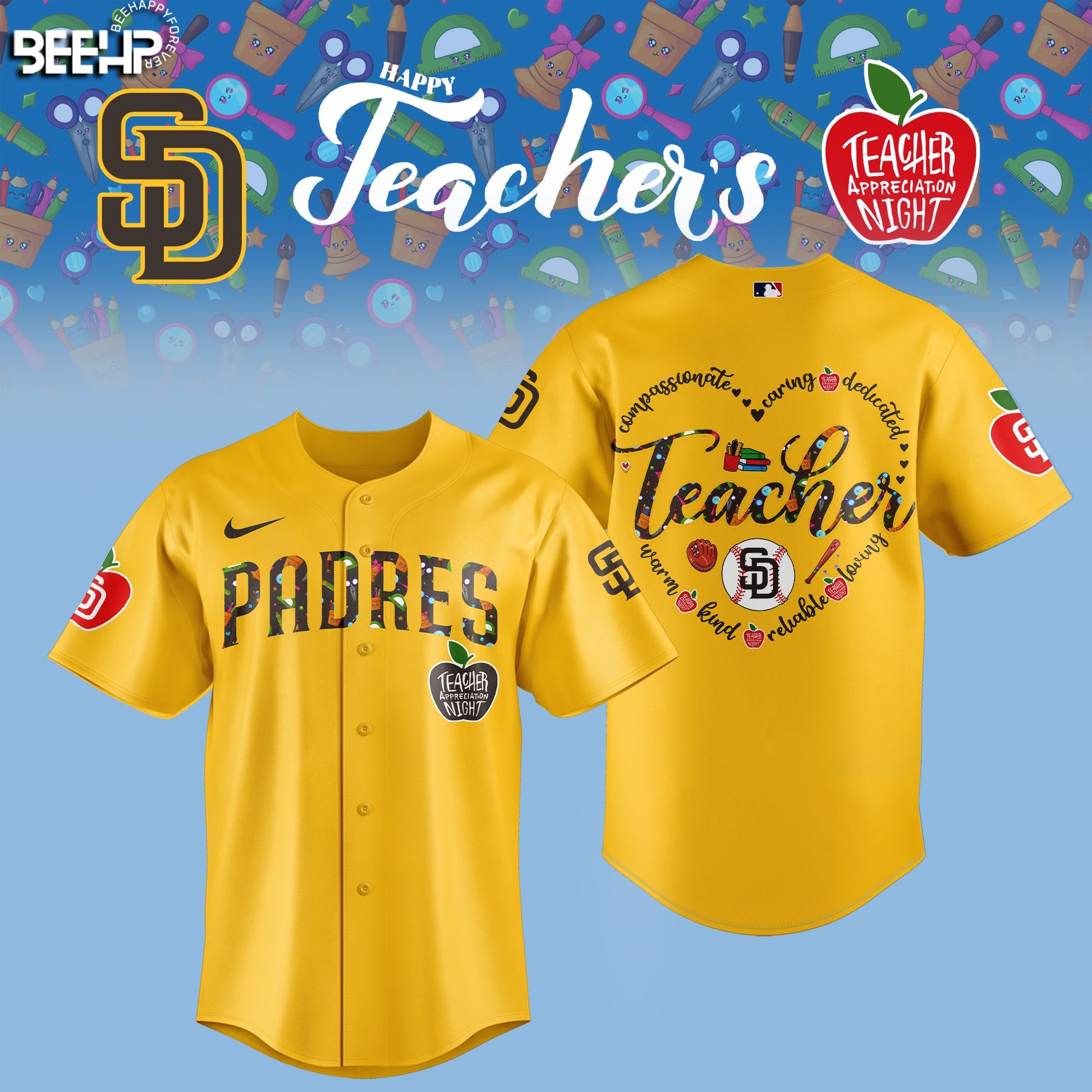 San Diego Padres TEACHER APPRECIATION NIGHT Editions Limited 2025 Hoodie