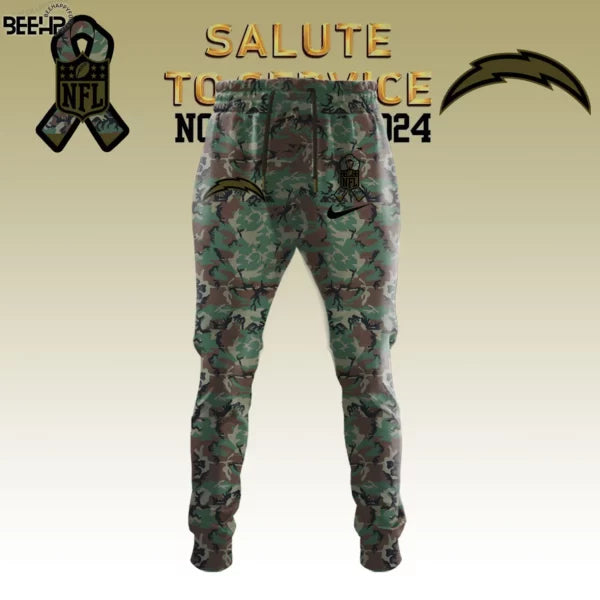 Los Angeles Chargers Camo 2025 Salute to Service Combo