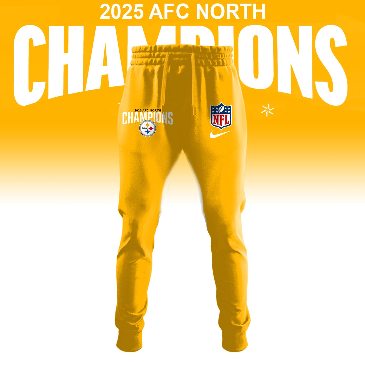 Pittsburgh Steelers 2025 AFC North Division Champions Limited Edition Hoodie v2