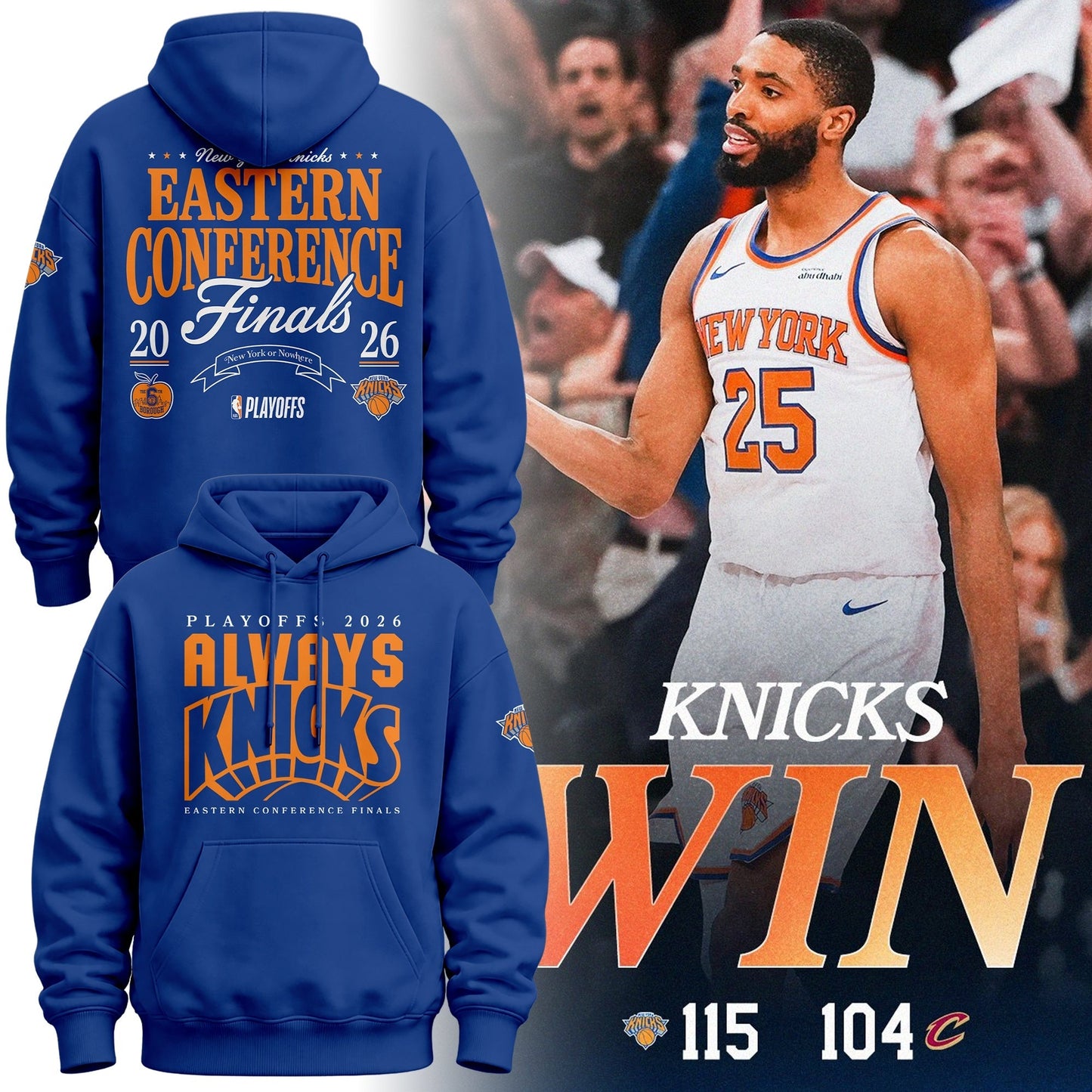 New York Knicks Always Knicks Playoffs Limited Hoodie