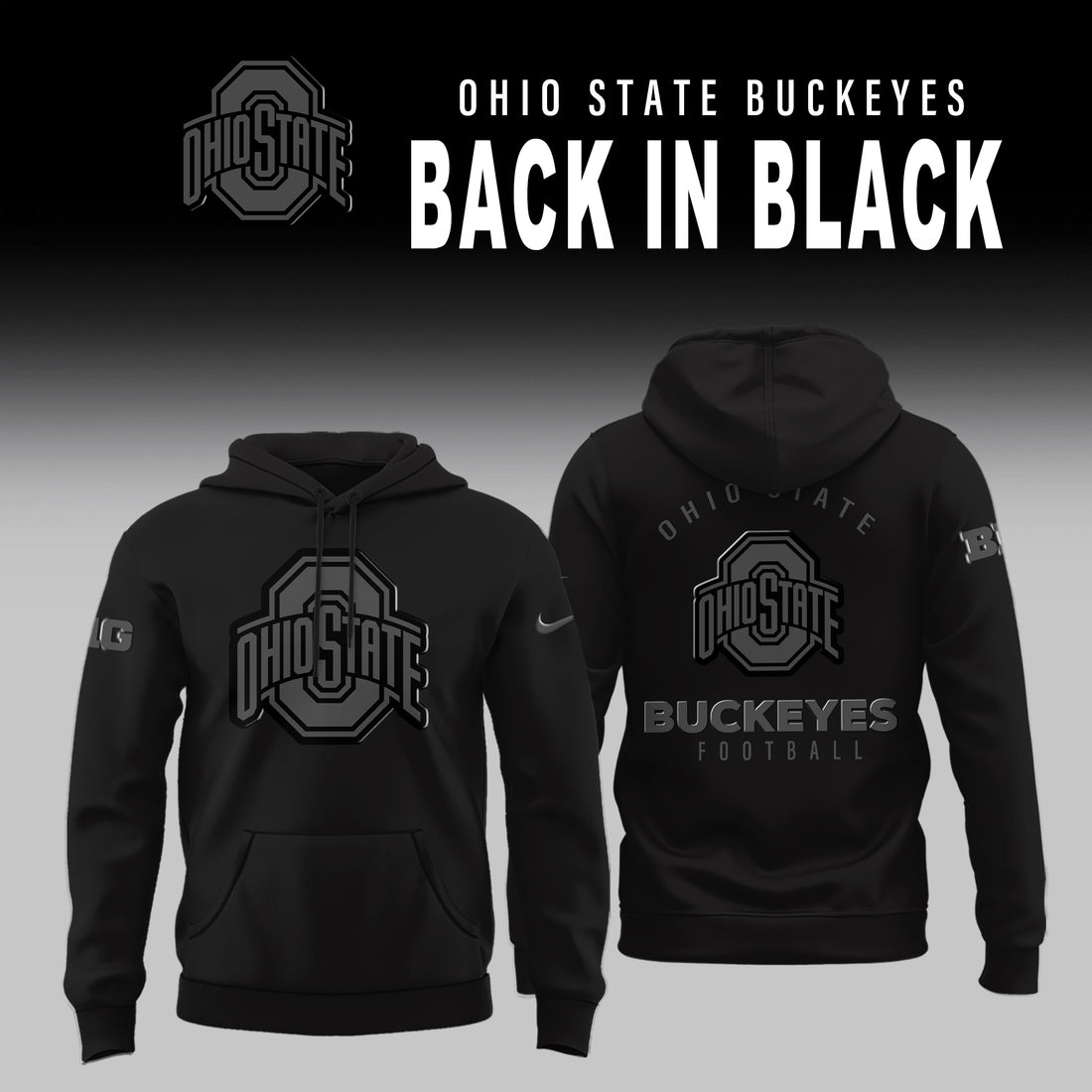 Ohio State Football Back In Black 2026 Combo Hoodie