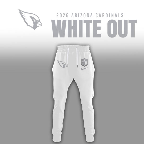 Arizona Cardinals 2026 White Out Limited Edition Hoodie