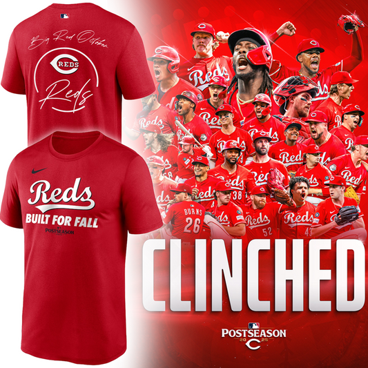 Cincinnati Reds 2025 Playoff Tee – The Reds Are In!