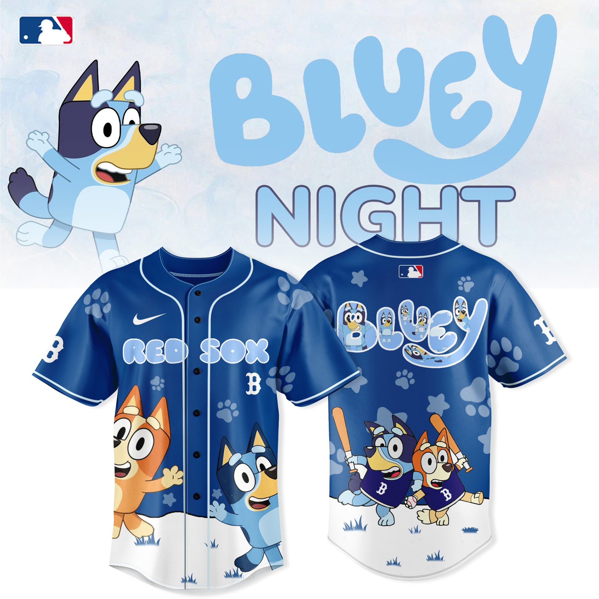 Boston Red Sox x Bluey New Collection
