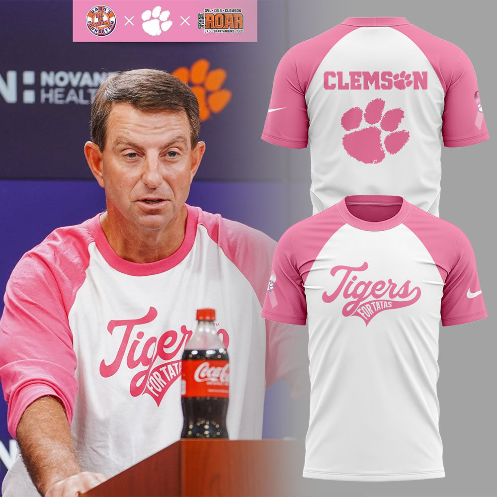 Clemson Football Prevents breast cancer 2025 Combo T-Shirt
