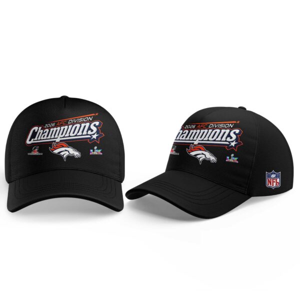 D Broncos 2026 AFC Division Champions Black Hoodie