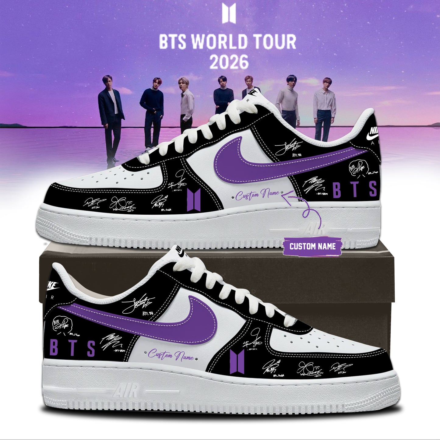 ,,.BTS Comeback & World Tour 2026 Limited Edition Signature - Shoes 1