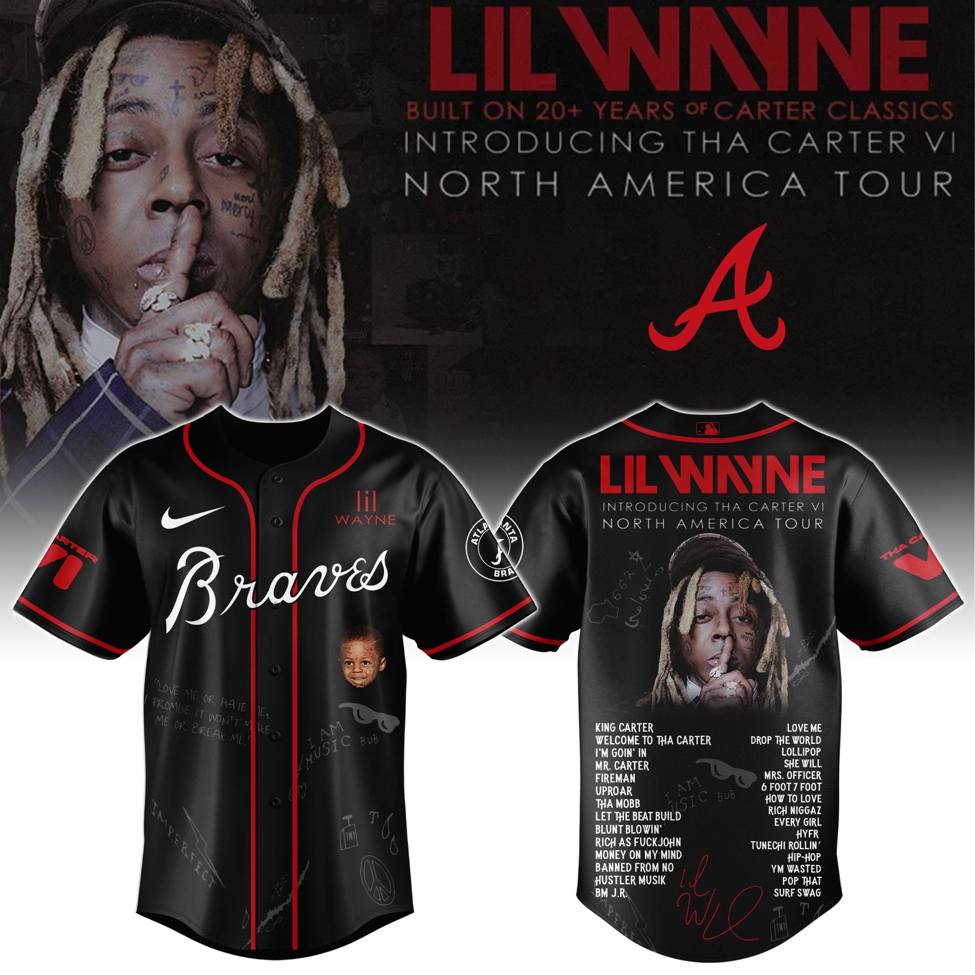 ATL Special Lil Wayne "Tha Carter VI" Tour Limited Edition Jersey