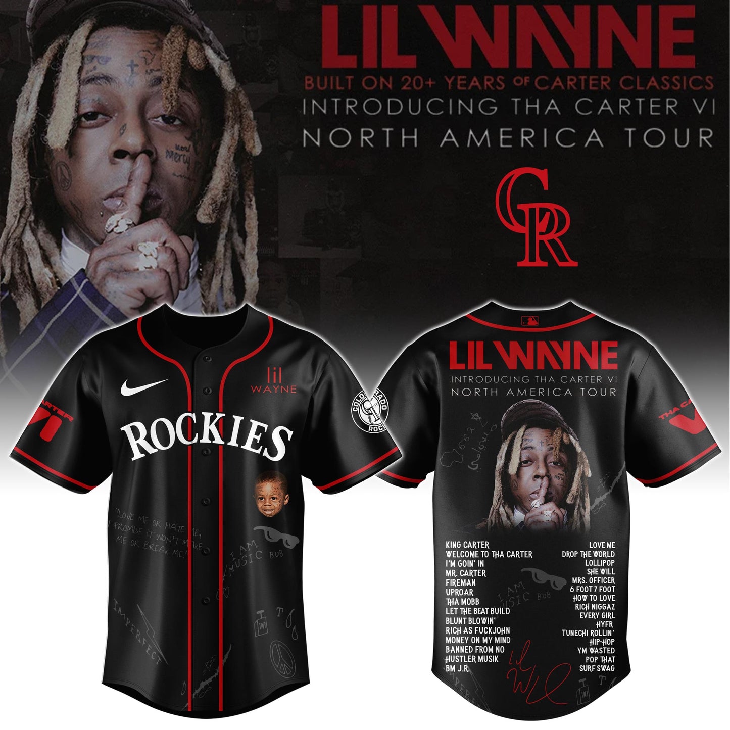 COL Special Lil Wayne "Tha Carter VI" Tour Limited Edition Jersey