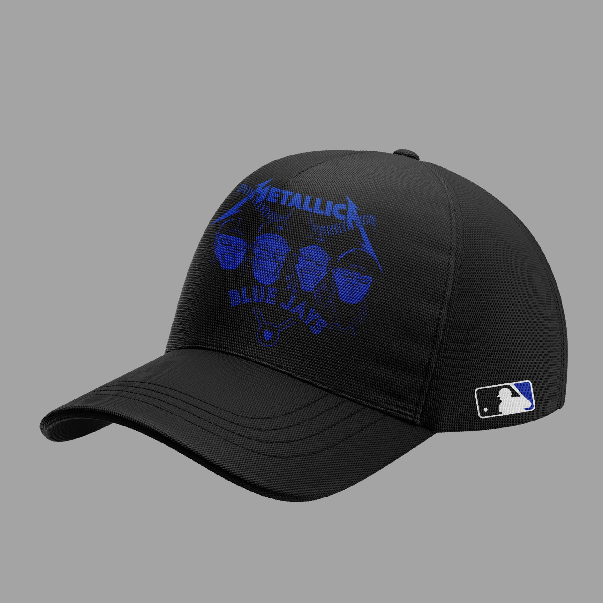 Limited Edition Blue Jays Baseball Metallica Night Black TShirt-KC04182501