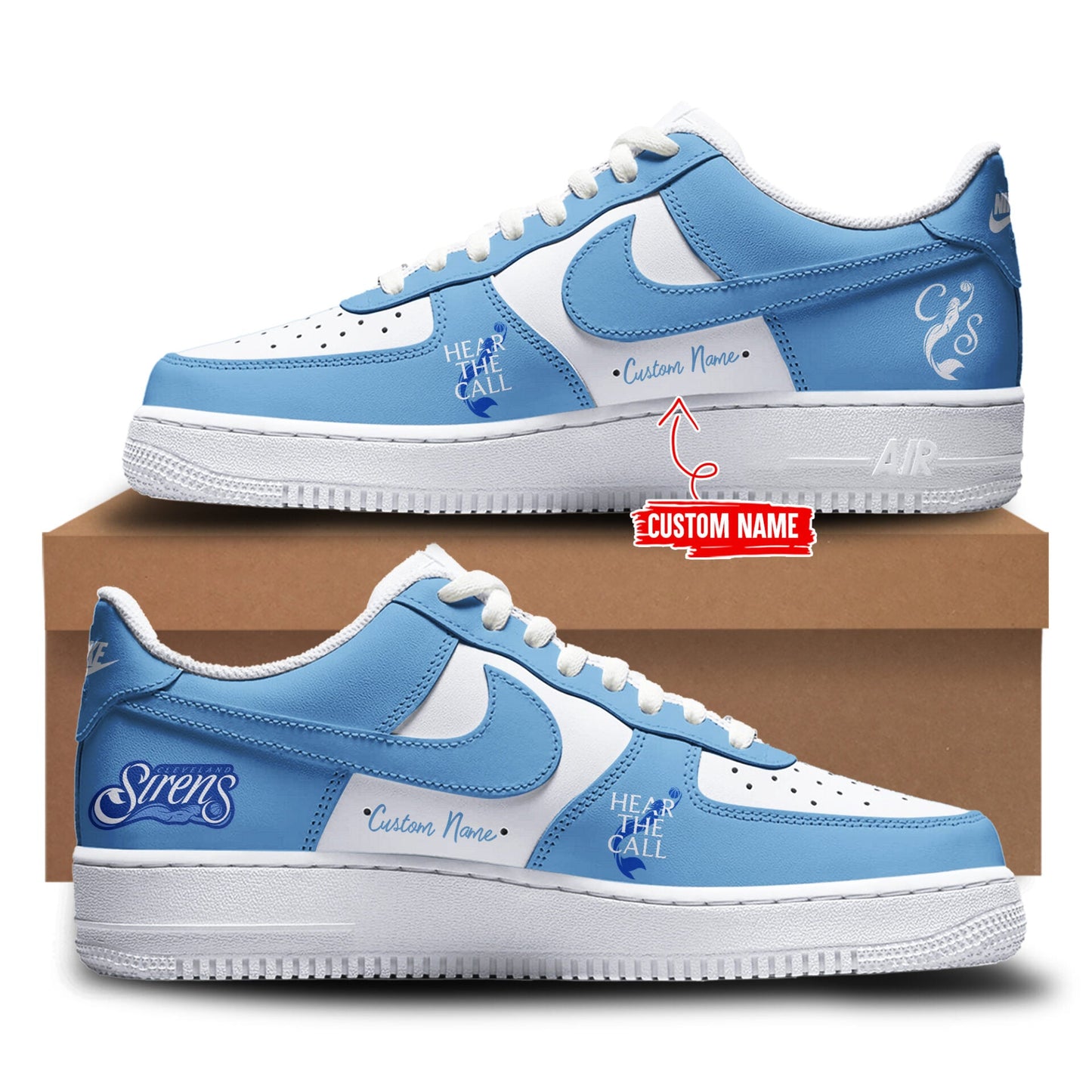 imited Editon Cleveland Sirens Custom Shoes