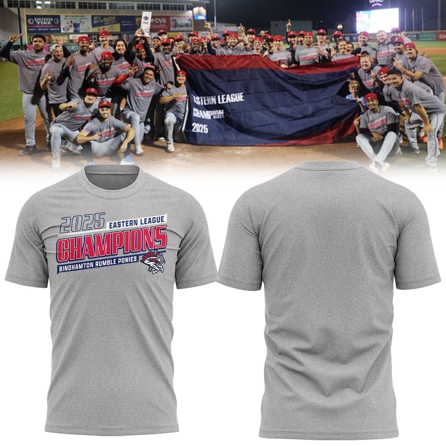 Limited Edition BINGRP 2025 Eastern League Champions Tshirt