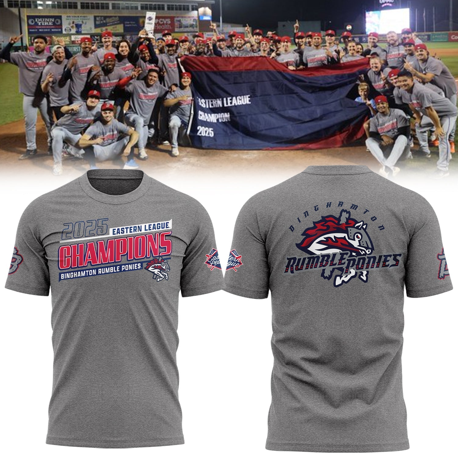 Limited Edition BINGRP 2025 Eastern League Champions Tshirt