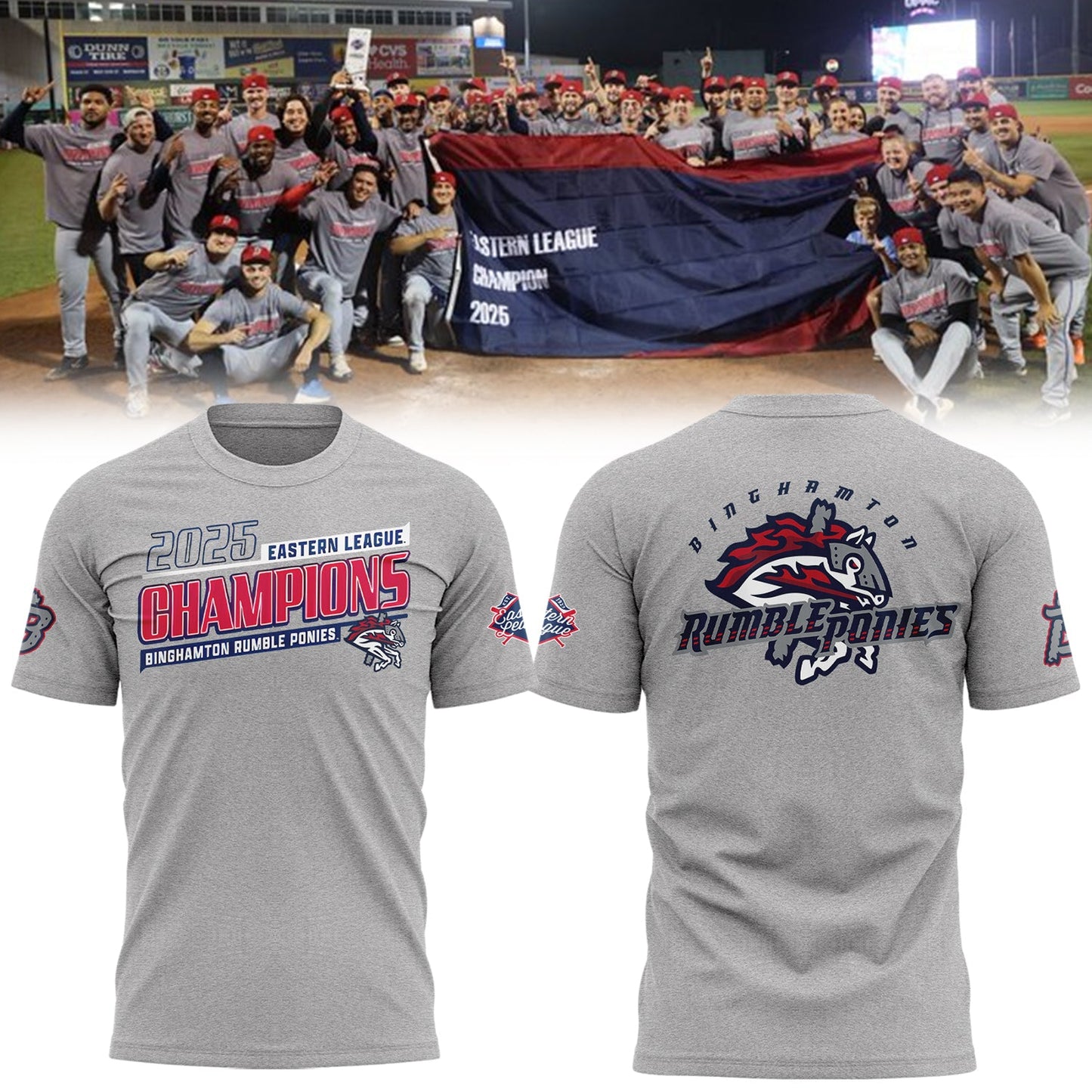 Limited Edition BINGRP 2025 Eastern League Champions Tshirt