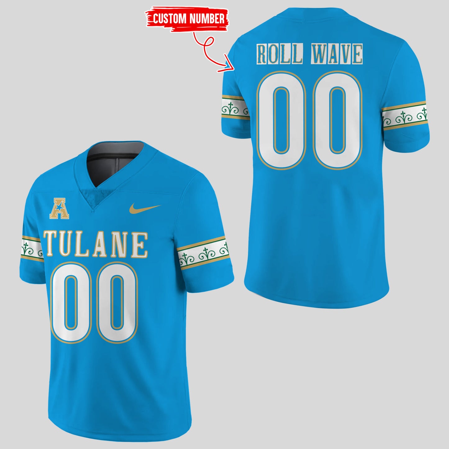 Limited Edition Tulane Football City Edition #UptownFootball Jersey-KC10222501
