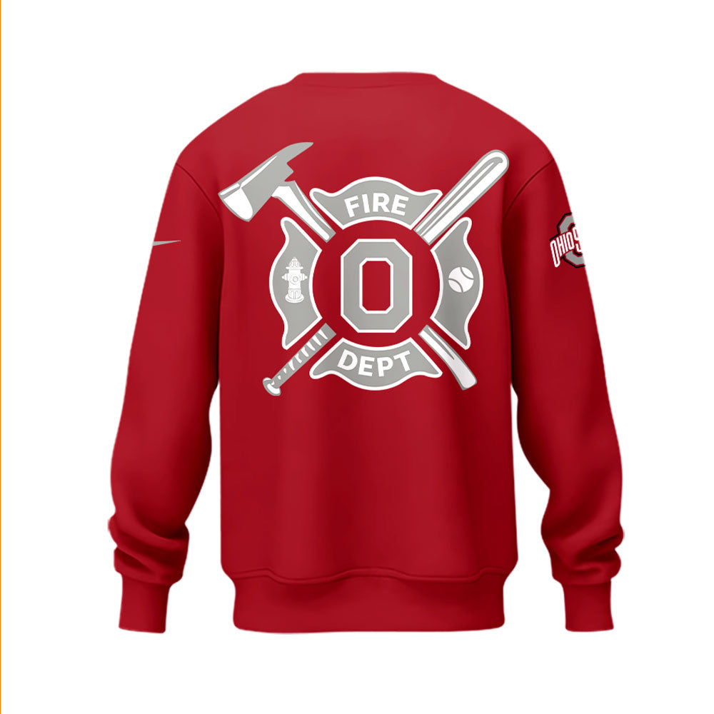 Ohio State Baseball x Firefighter Appreciation Night Sweatshirt-LL250320013