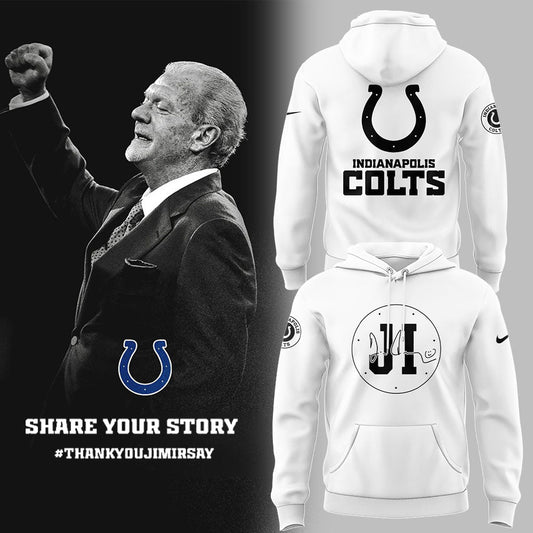 Limited Edition Indianapolis Colts "Honoring the memory of Jim Irsay" Hoodie-LL250529008