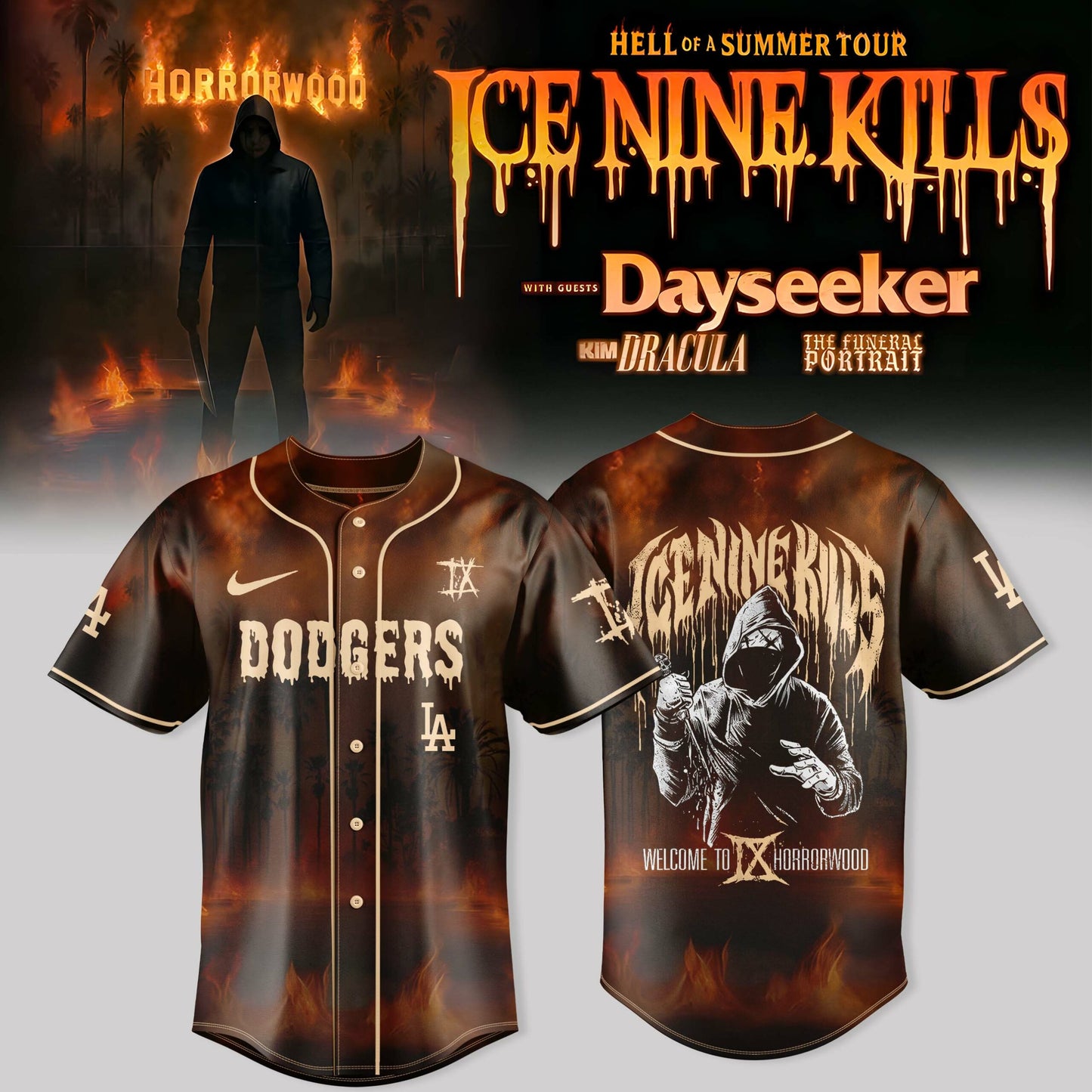 _ Los Angeles Dodgers x Ice Nine Kills “Hell of a Summer Tour 2025”