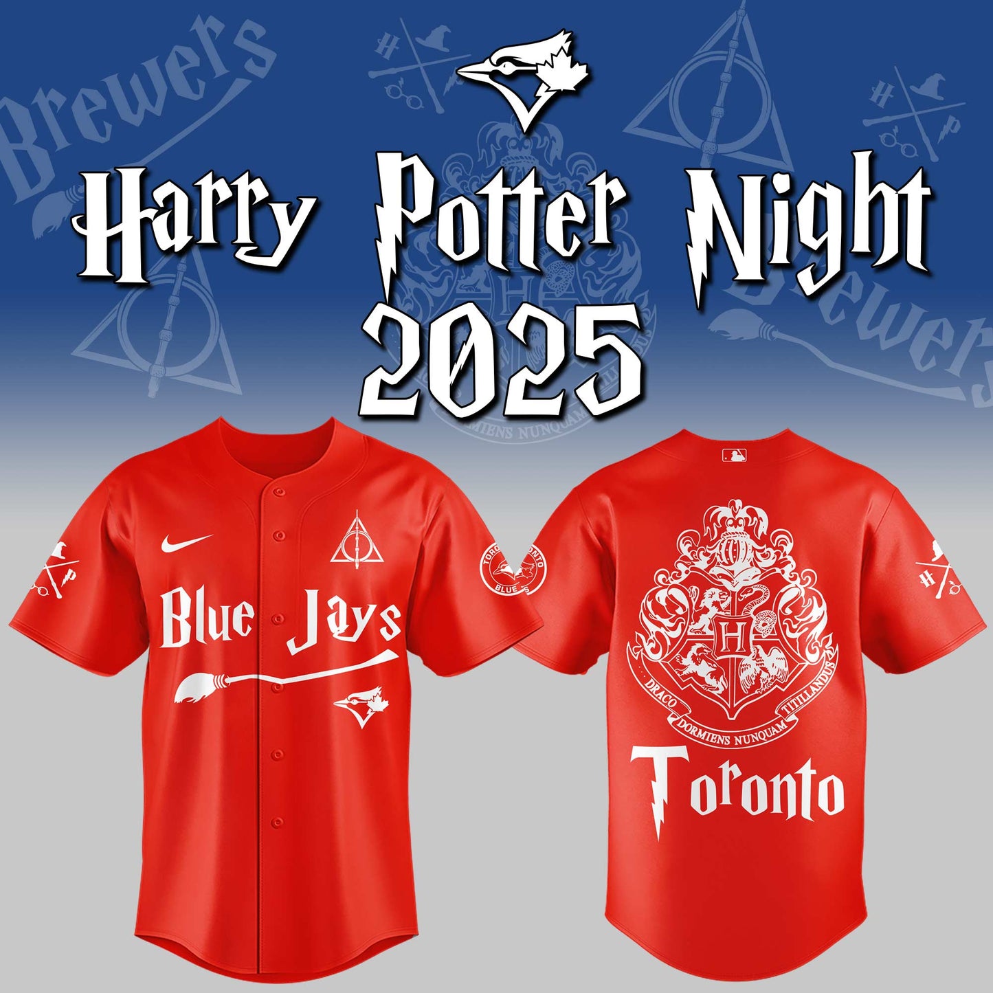 Exclusive 2025 Blue Jays x Harry Potter Night Jersey-ND08062504