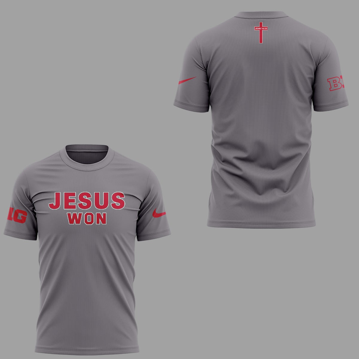 Limited Edition JESUS WON Gray TShirt 2024-ND090925120