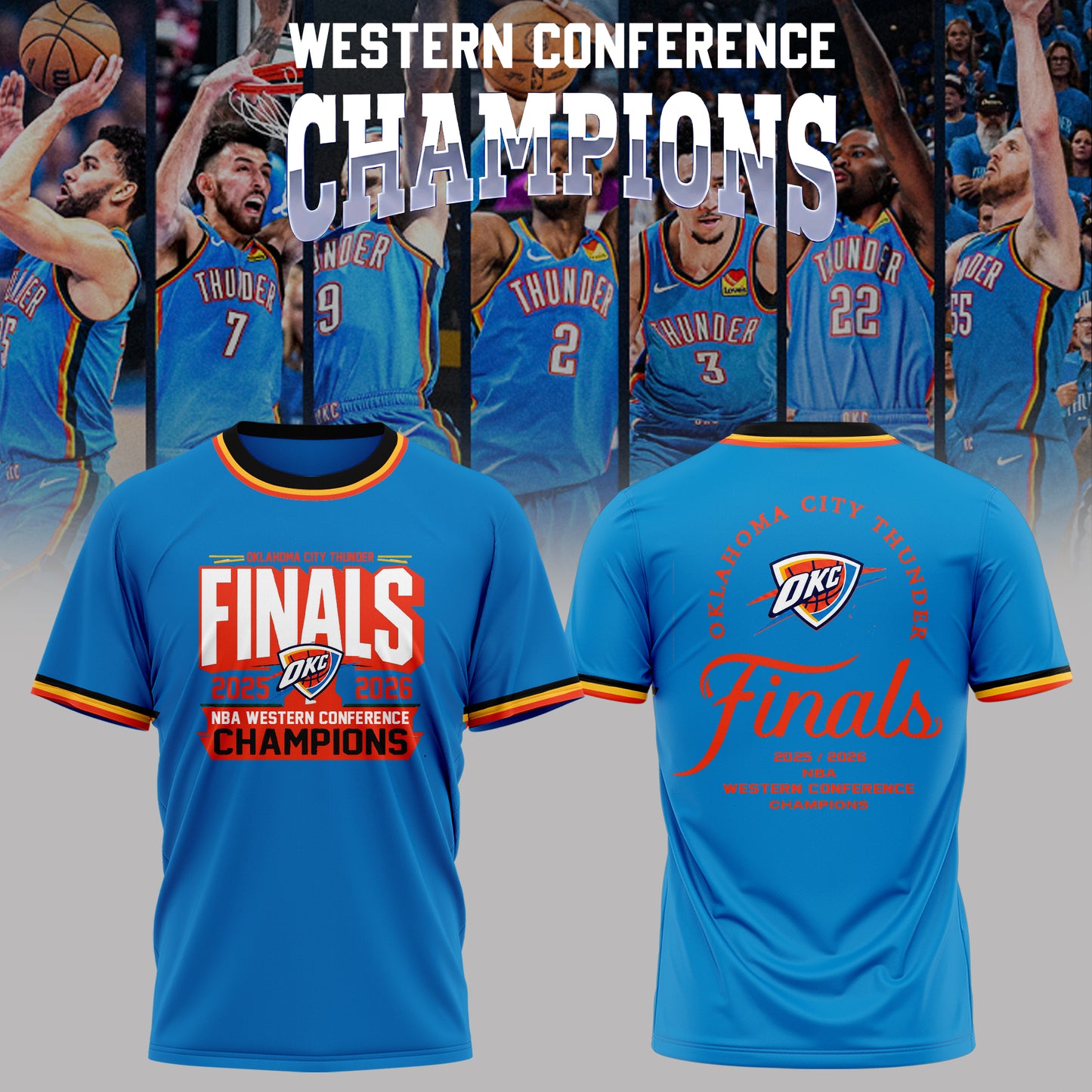 Oklahoma City Thunder Finals - OKC Western Conference Champions T-Shirt