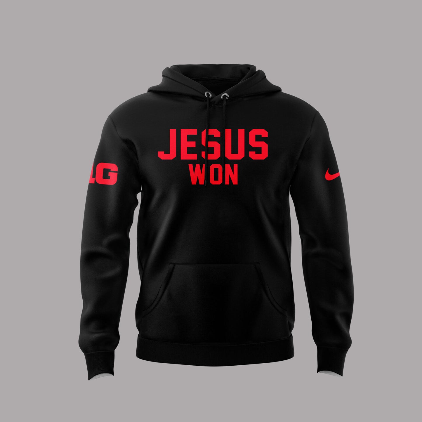 Limited Edition JESUS WON Black Hoodie 2024-PU082924503
