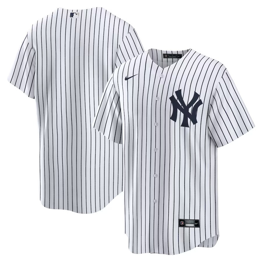 New York Yankees Nike White Home Replica Team Jersey-PU091324363