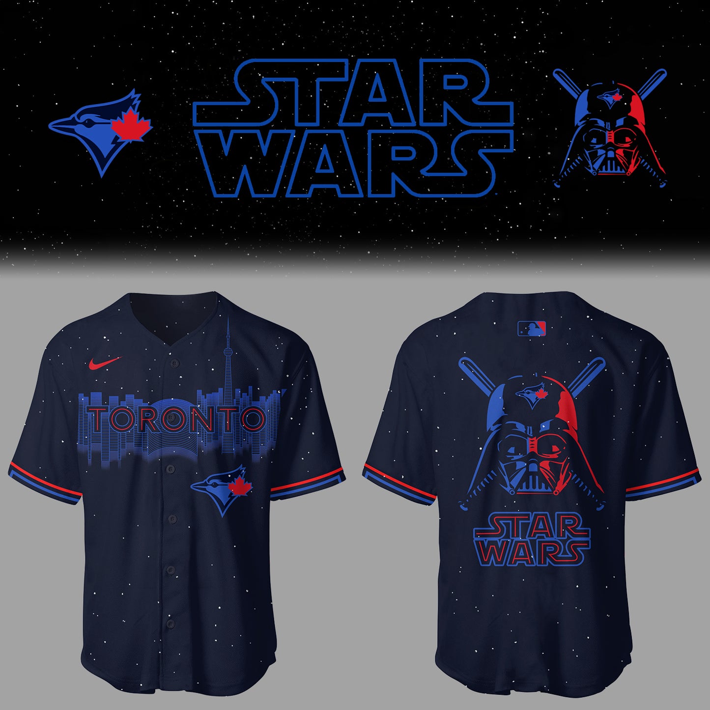 Blue Jays Baseball 2025 Limited "Blue Jays x Star Wars" City Connect Jersey-PU25040309