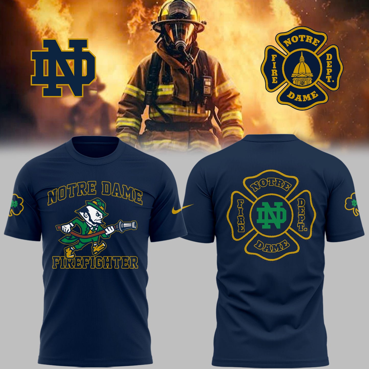 Limited Edition Irish Football x Firefighter Appreciation Day 2025 TShirt