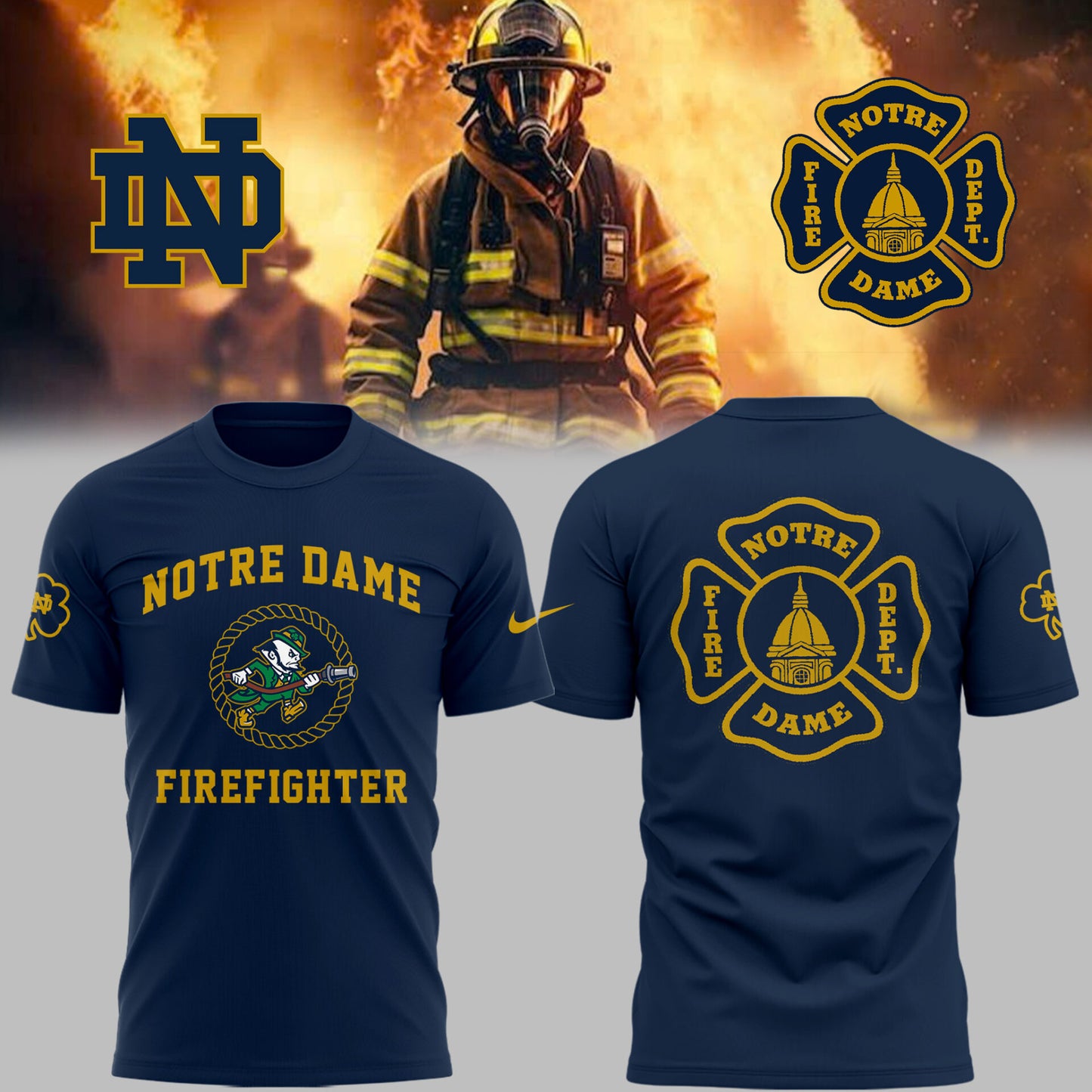 Limited Edition Irish Football x Firefighter Appreciation Day 2025 TShirt