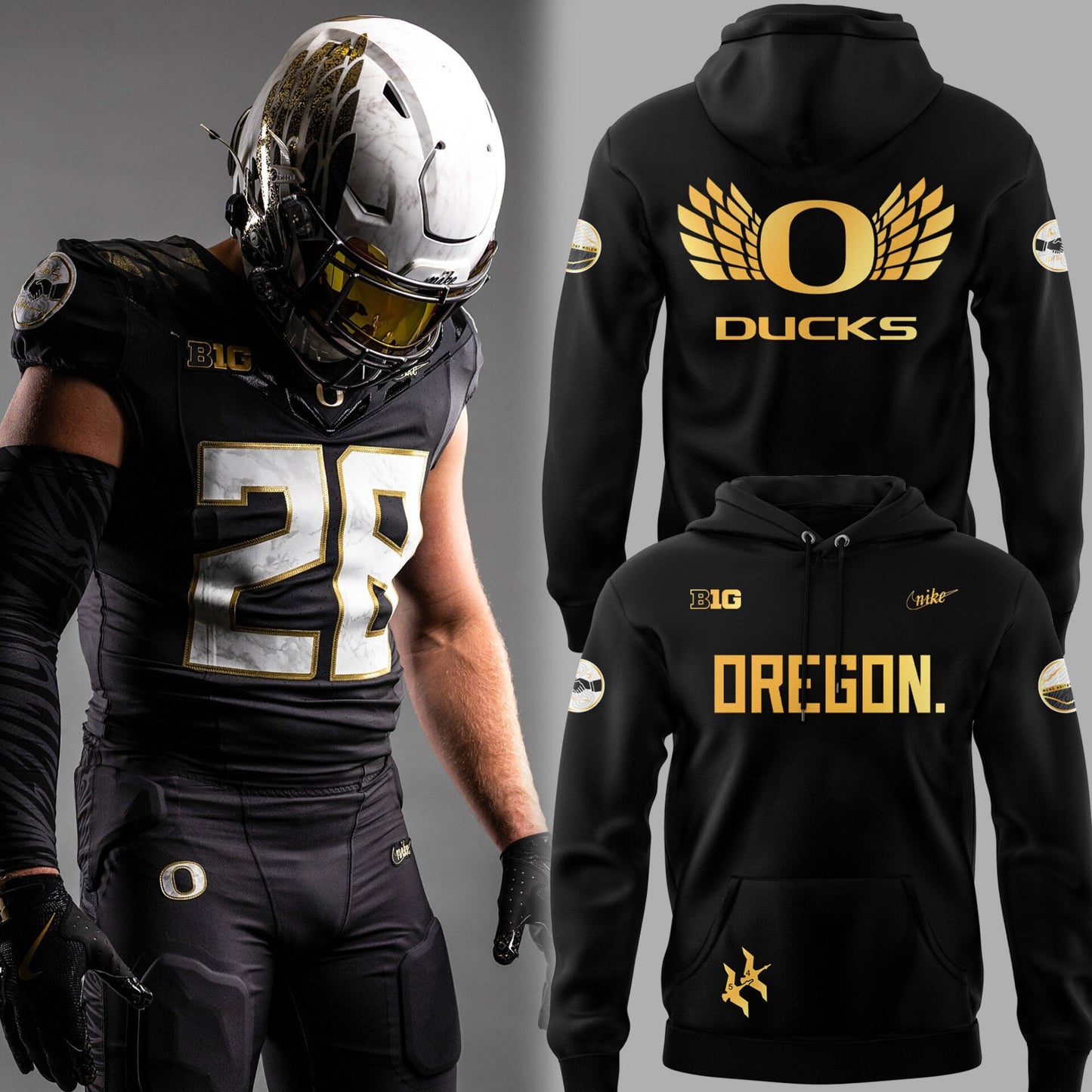 Limited Edition Ducks FB A Tribute to Phil and Bill “ShoeDuck” Black Hoodie