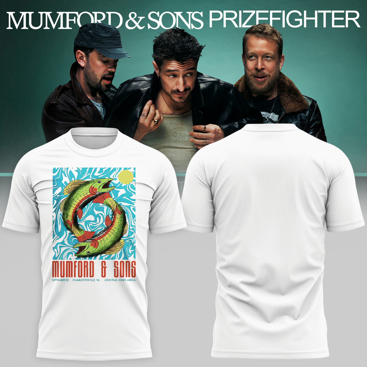 Limited Edition Prizefighter Tour 2026 in Charlottesville VA Tshirt