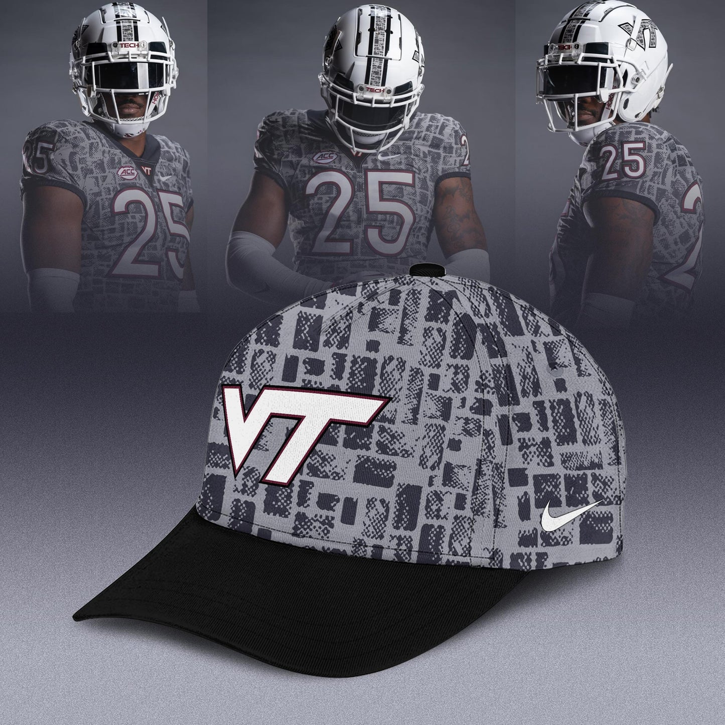 Virginia Tech Hokies 2025 Gray Camo Limited Edition Hoodie