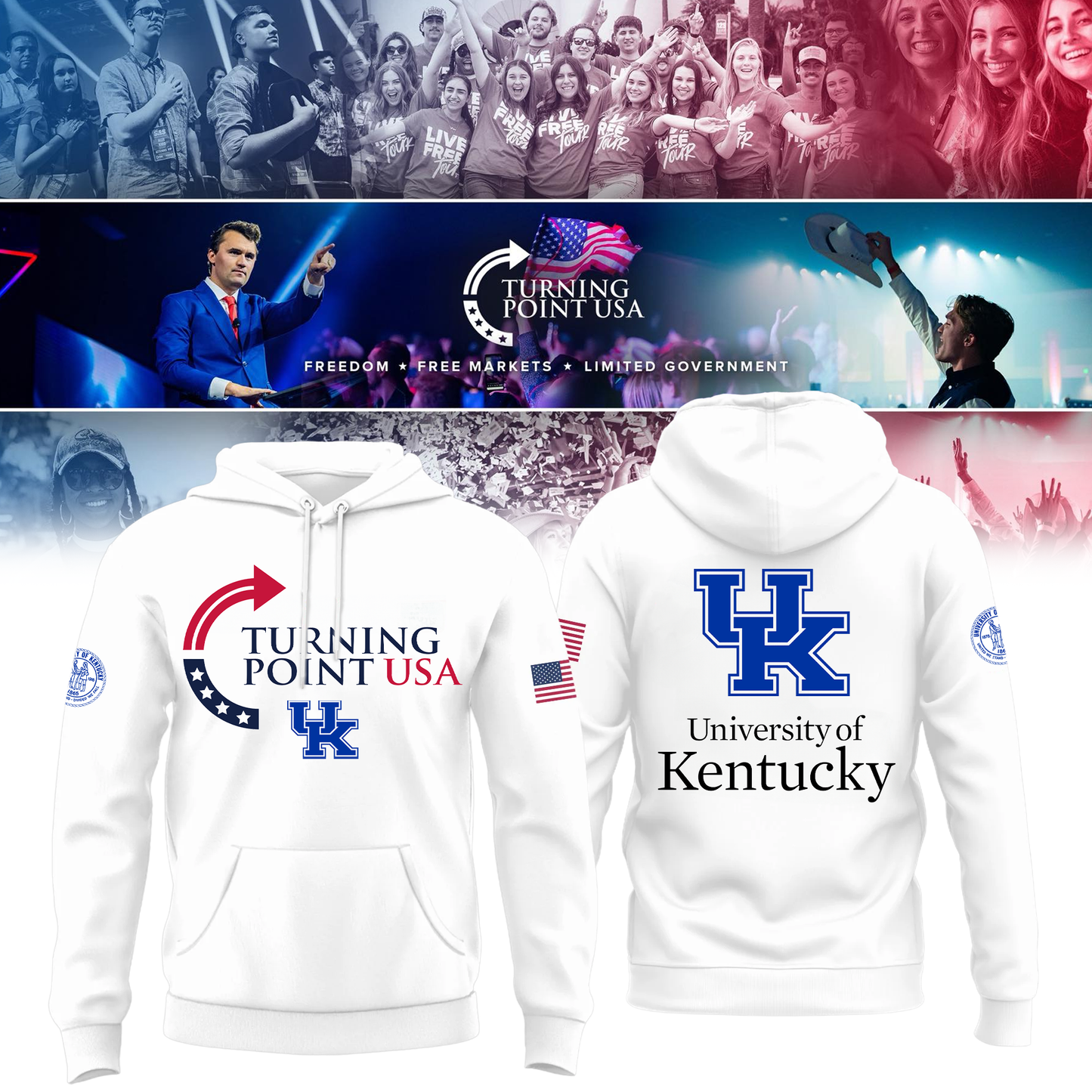 Kentucky University x Turning Point USA Hoodie