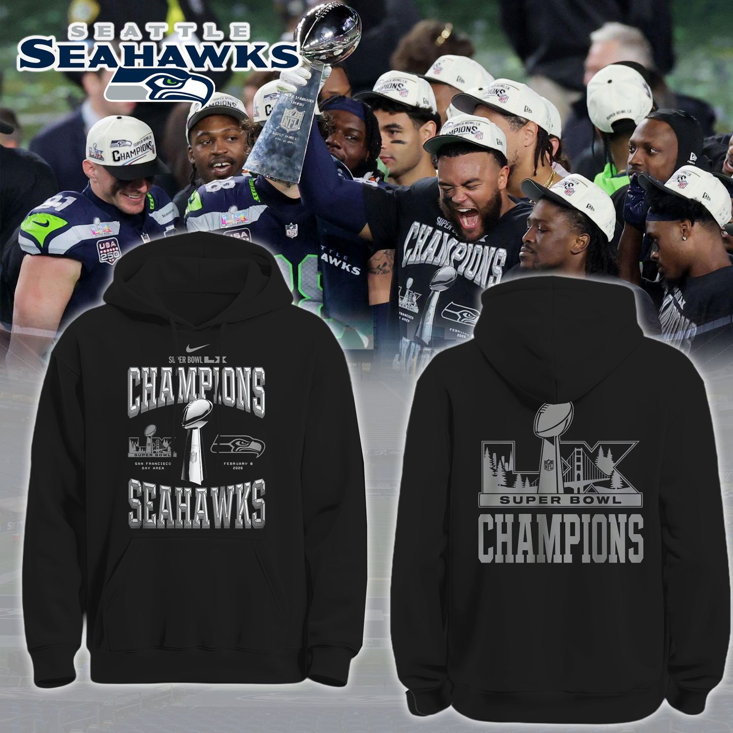 Seattle Seahawks: "Made us all proud" - Limited Edition Hoodie