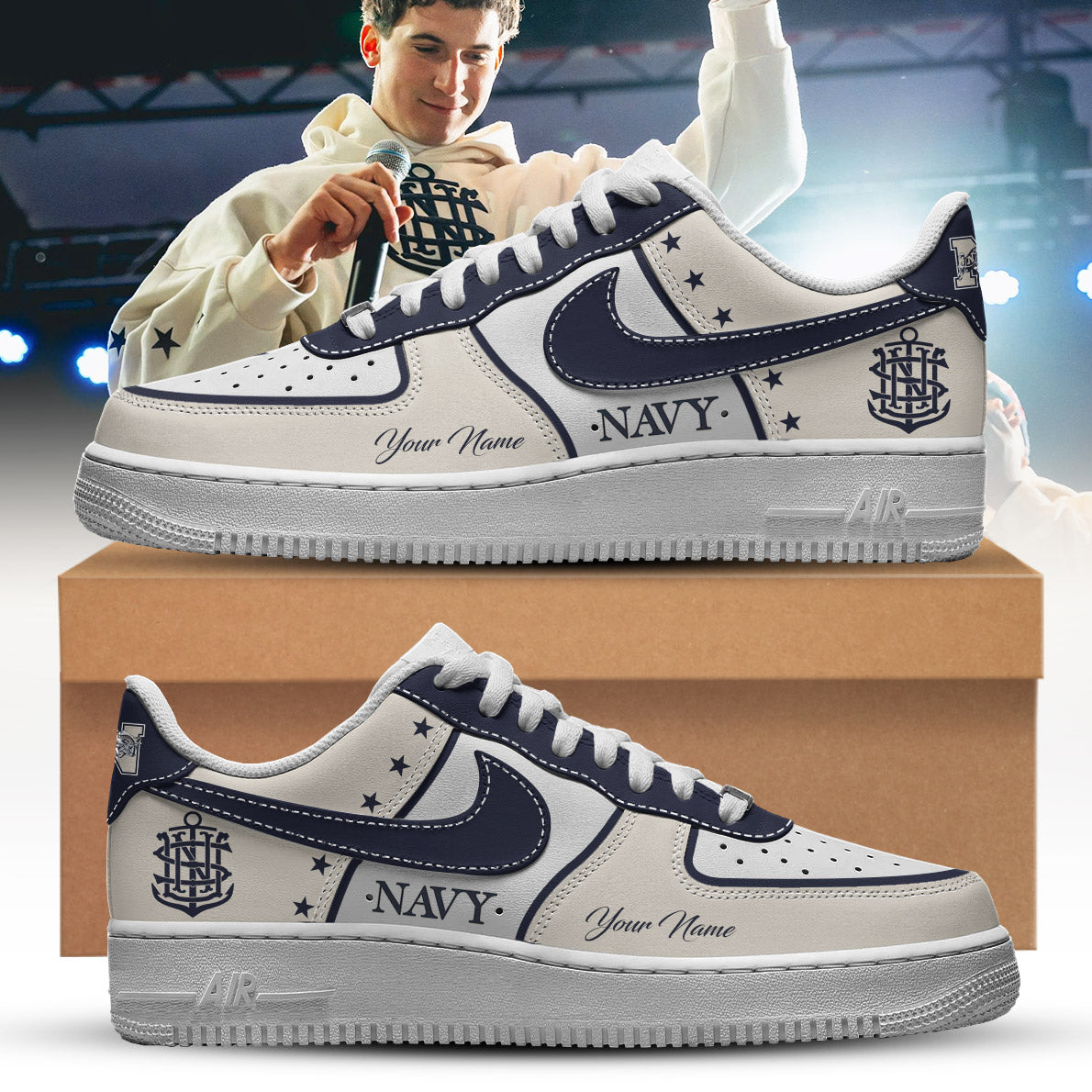 .Navy Midshipmen Special Edition 2025 Air Force 1 - Limited