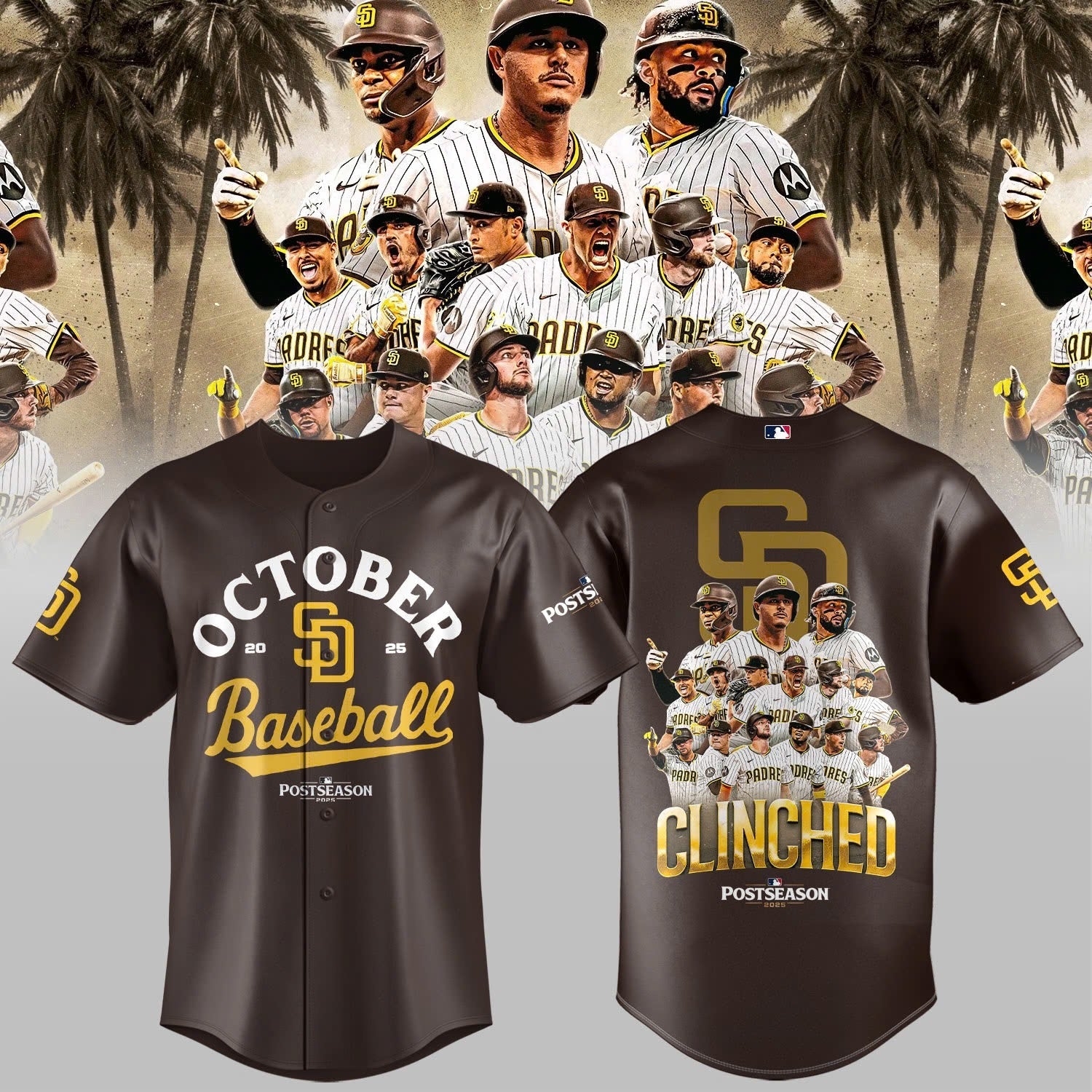 San Diego Padres October 2025 Postseason Jersey