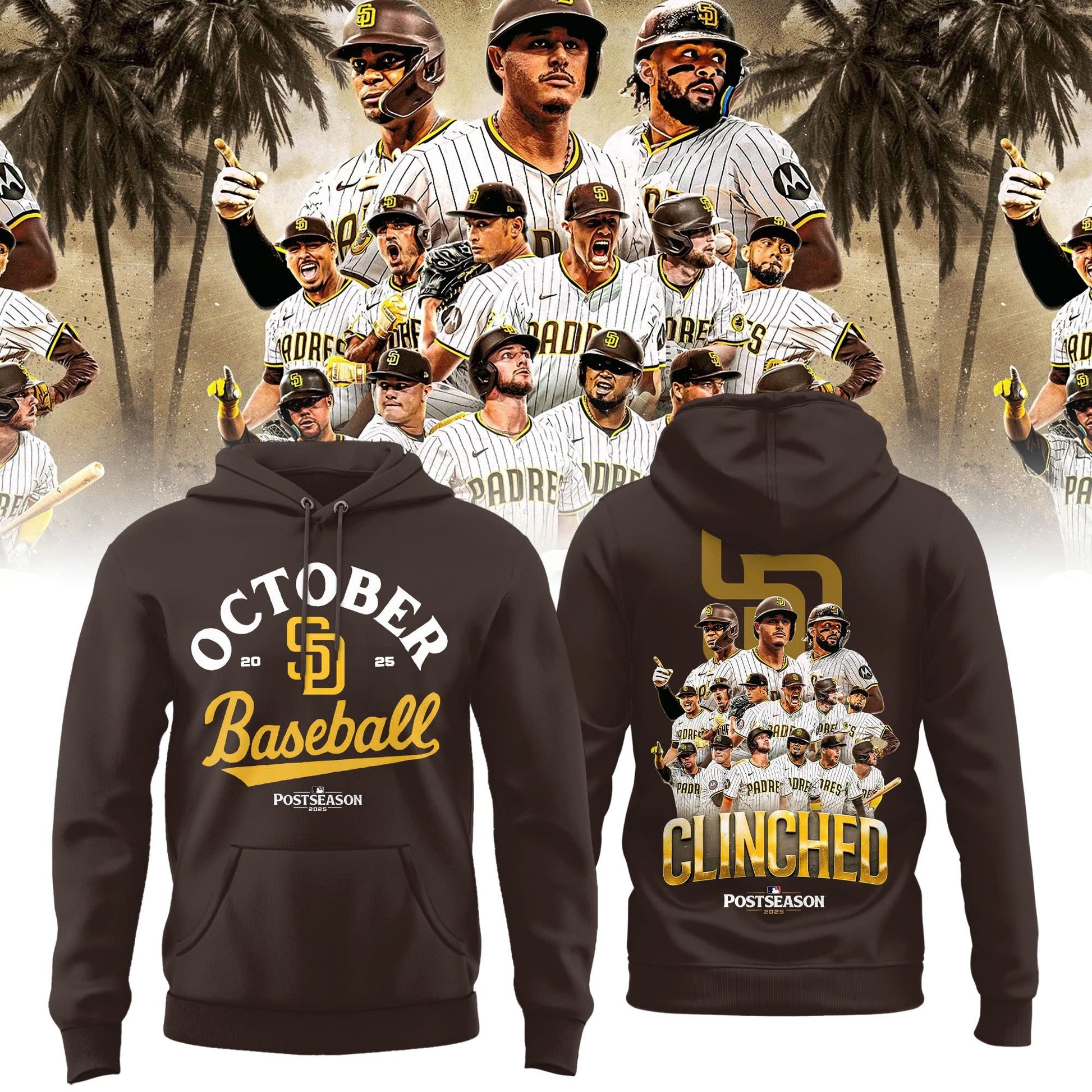 San Diego Padres October 2025 Postseason Hoodie