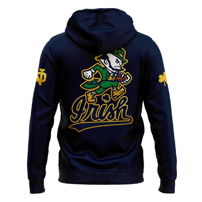Notre Dame Football "The Fighting Irish" 2025 Navy Hoodie v3