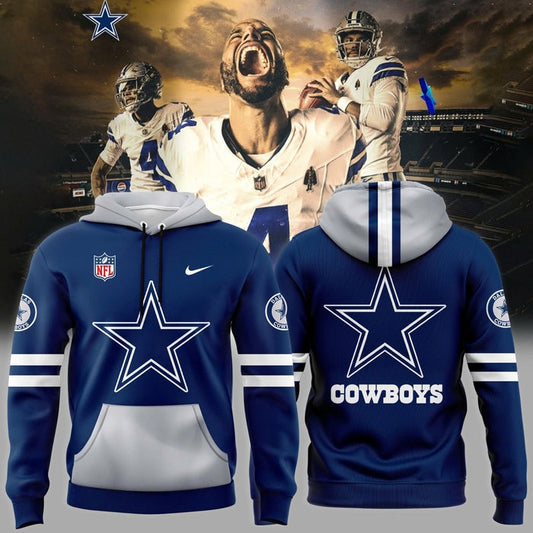 Dallas Cowboys New 2025-2026 Hoodie-Blue