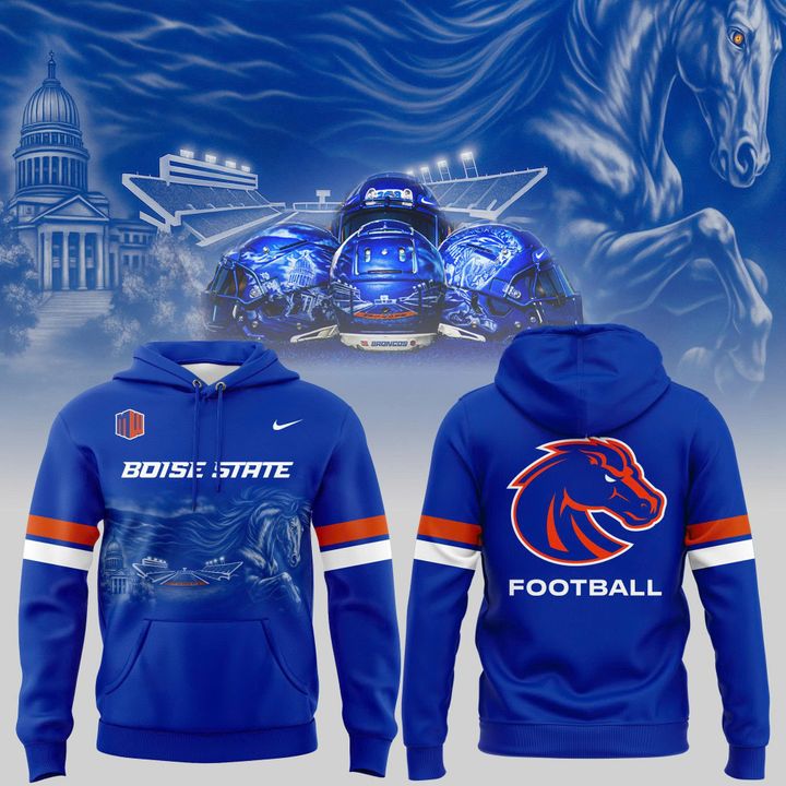 H03- "The Blue and the State of Idaho" - Boise State Broncos Football - Special Edition 2025 Hoodie