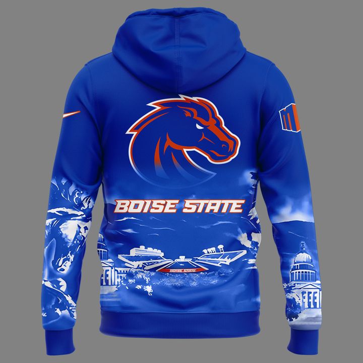 H04 - "The Blue and the State of Idaho" - Boise State Broncos Football - Special Edition 2025 Hoodie