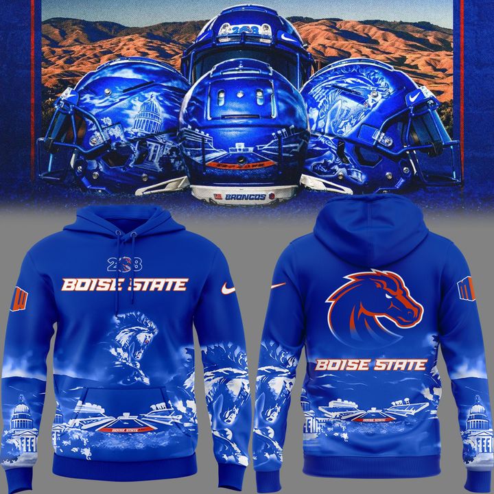 H04 - "The Blue and the State of Idaho" - Boise State Broncos Football - Special Edition 2025 Hoodie