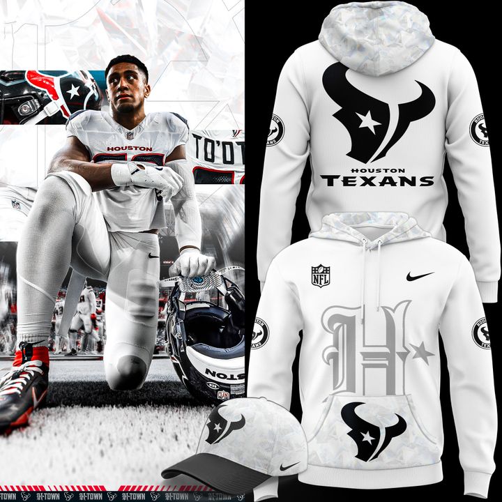Limited edition Houston Texans Icy White Hoodie